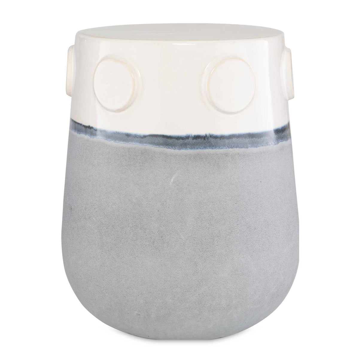 Mulvane - Ceramic Garden Stool - Gray