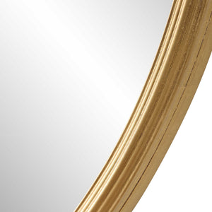 34" Round Mirror - Gold Leaf