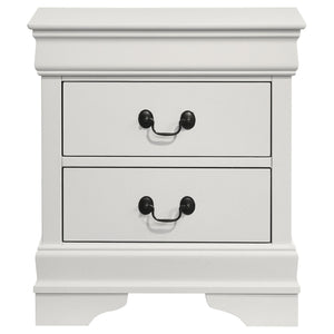 2 Drawer Nightstand - White