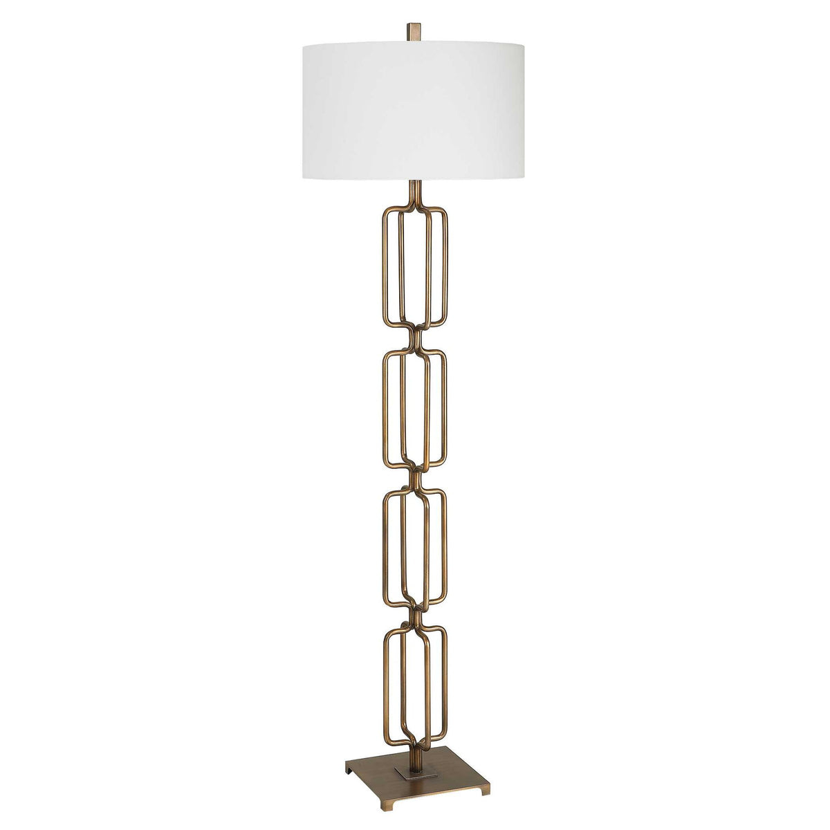 Link - Brushed Gold Floor Lamp
