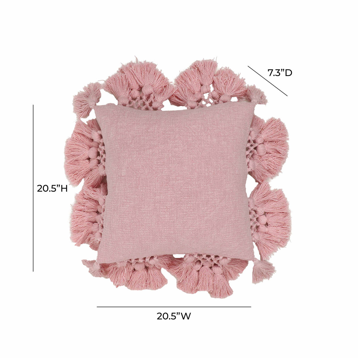 Stone Washed - Cotton Tasseled Pillow - R&R Furniture Gallery (Fountain Valley, CA)