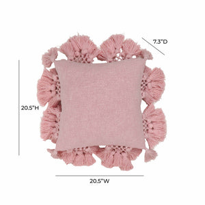 Stone Washed - Cotton Tasseled Pillow - R&R Furniture Gallery (Fountain Valley, CA)