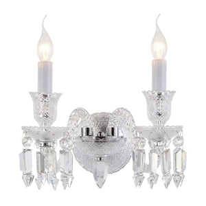 Michael Amini Lighting - Treviso 2-Light Traditional Crystal Wall Sconce - Clear