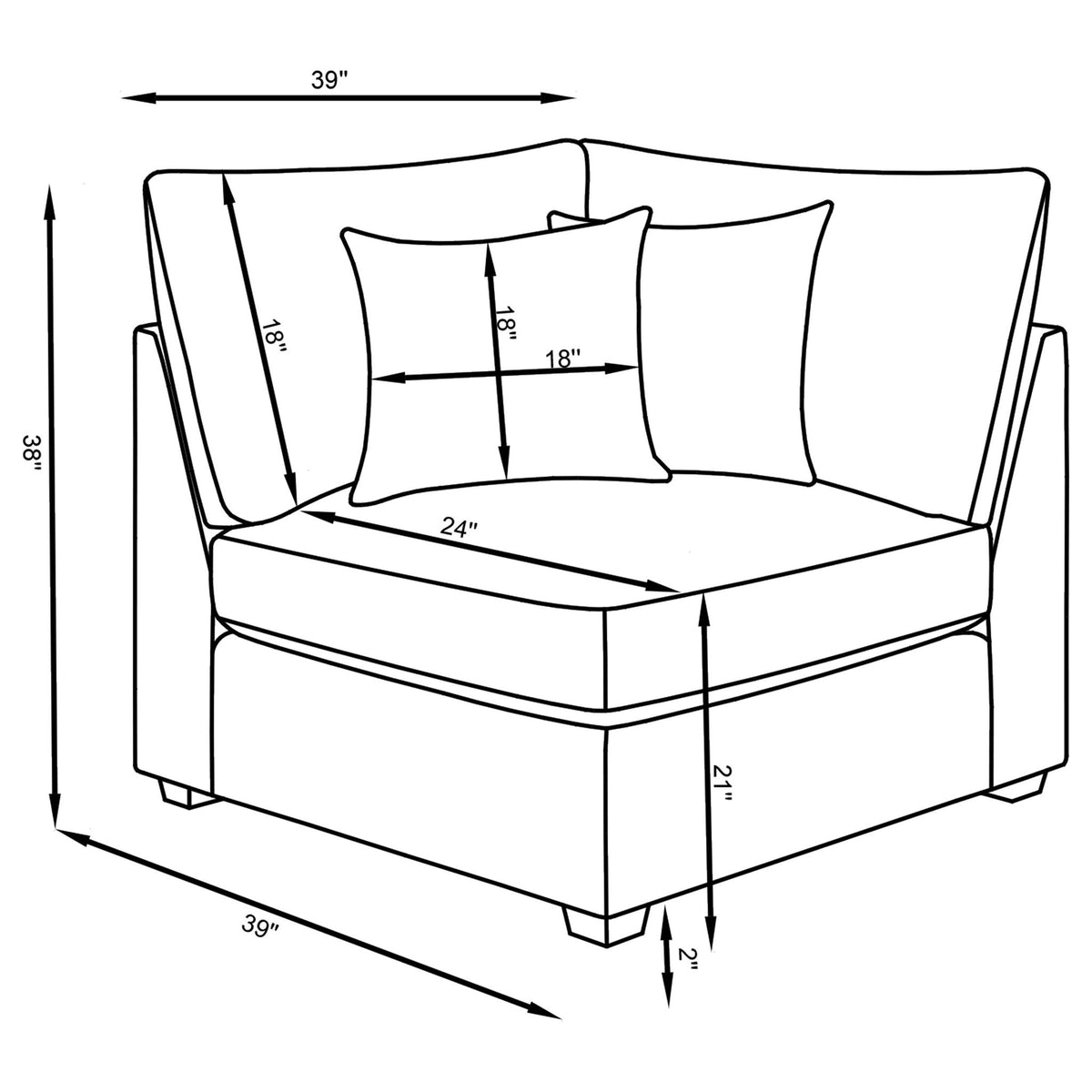 Lafayette - Modular Upholstered Sectional Sofa
