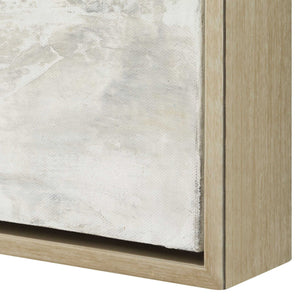 Hours In Silence - Abstract Art - Black / Brown / Gray / White / Woodtone