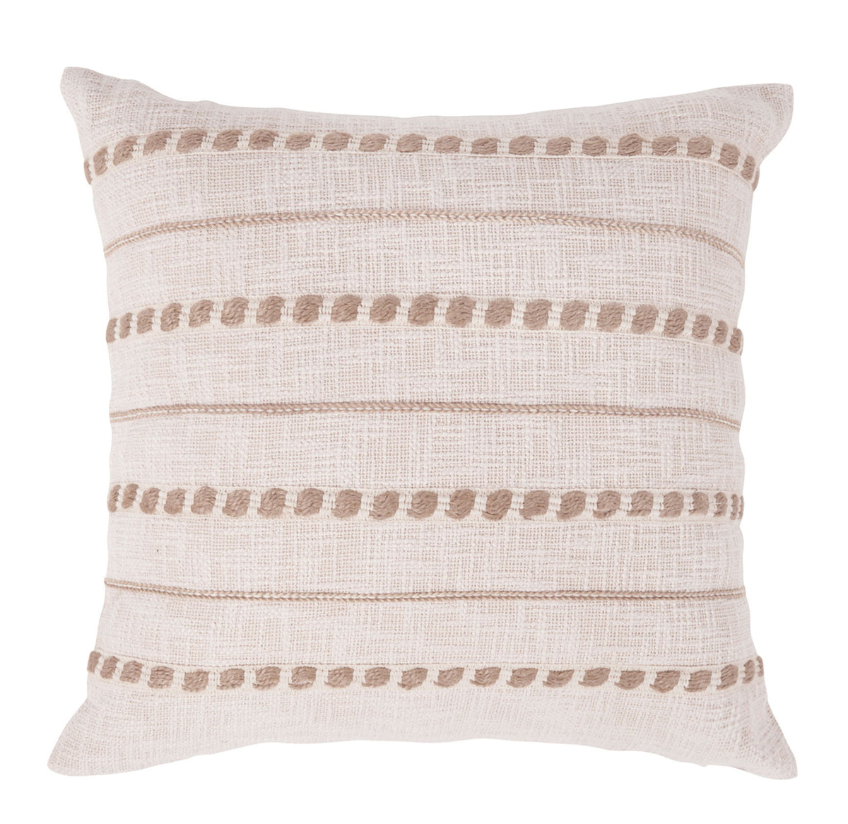 Melange - Lago Pillow - Ivory / Natural - R&R Furniture Gallery (Fountain Valley, CA)