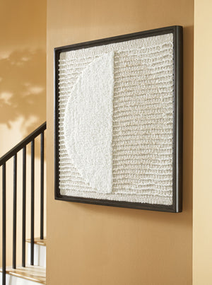Bachard - Wall Decor - Tan / White - R&R Furniture Gallery (Fountain Valley, CA)