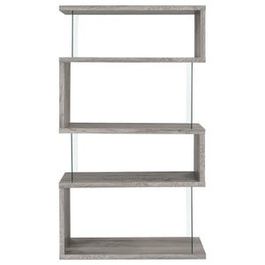 Elias - 4 Shelf Bookshelf With Zigzag Design