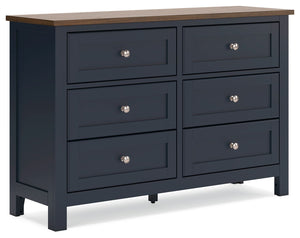 Landocken - Dresser - Brown / Blue - R&R Furniture Gallery (Fountain Valley, CA)