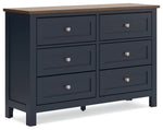 Landocken - Dresser - Brown / Blue - R&R Furniture Gallery (Fountain Valley, CA)