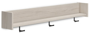 Socalle - Wall Mounted Coat Rack w/Shelf - Light Natural - R&R Furniture Gallery (Fountain Valley, CA)