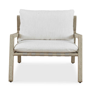 Strapped - Outdoor Lounge Chair - Light Brown / Light Gray