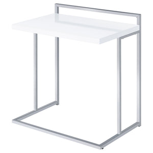 Rectangular Top Snack Table - White