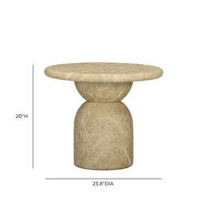 Cynthia - Emperador Faux Marble Indoor / Outdoor Table