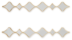 Harriswood - Accent Mirror Set (Set of 2) - Gold Finish - R&R Furniture Gallery (Fountain Valley, CA)