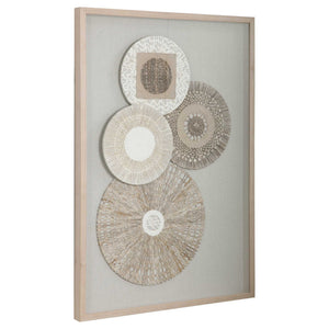 Braided Cirque - Shadow Box - Brown / White / Woodtone