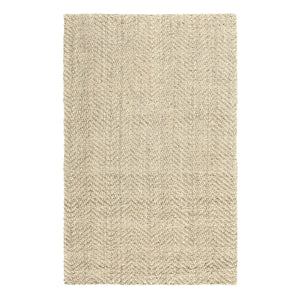 Classic Home herringbone jute area rug with natural woven texture, ideal for adding rustic charm to living spaces.