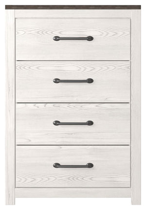 Gerridan - Four Drawer Chest - White / Gray - R&R Furniture Gallery (Fountain Valley, CA)