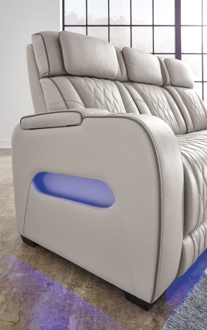 Boyington - Power Reclining Loveseat With Console/Adj Hdrst - R&R Furniture Gallery (Fountain Valley, CA)