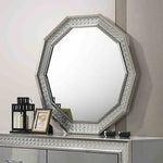 Decagon Mirror w/ LED, Metallic Gray - FM7253GY-M