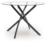 Pharwynn - Round Dining Room Table - Black - R&R Furniture Gallery (Fountain Valley, CA)
