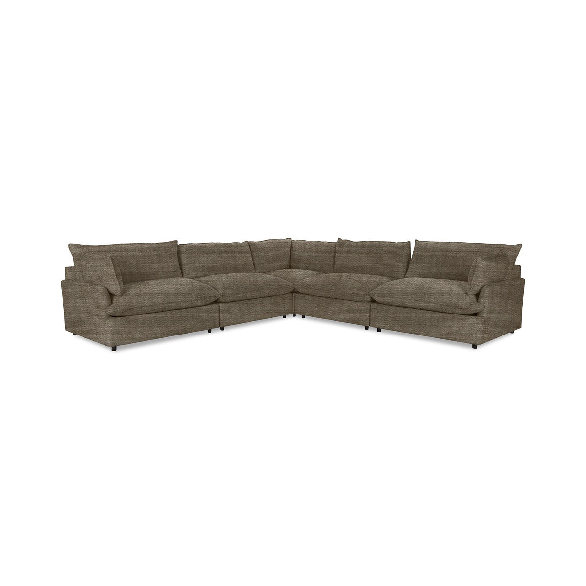 Classic Home Caplan modular sectional sofa with plush cushions and contemporary design, shown in a modern living room setting.