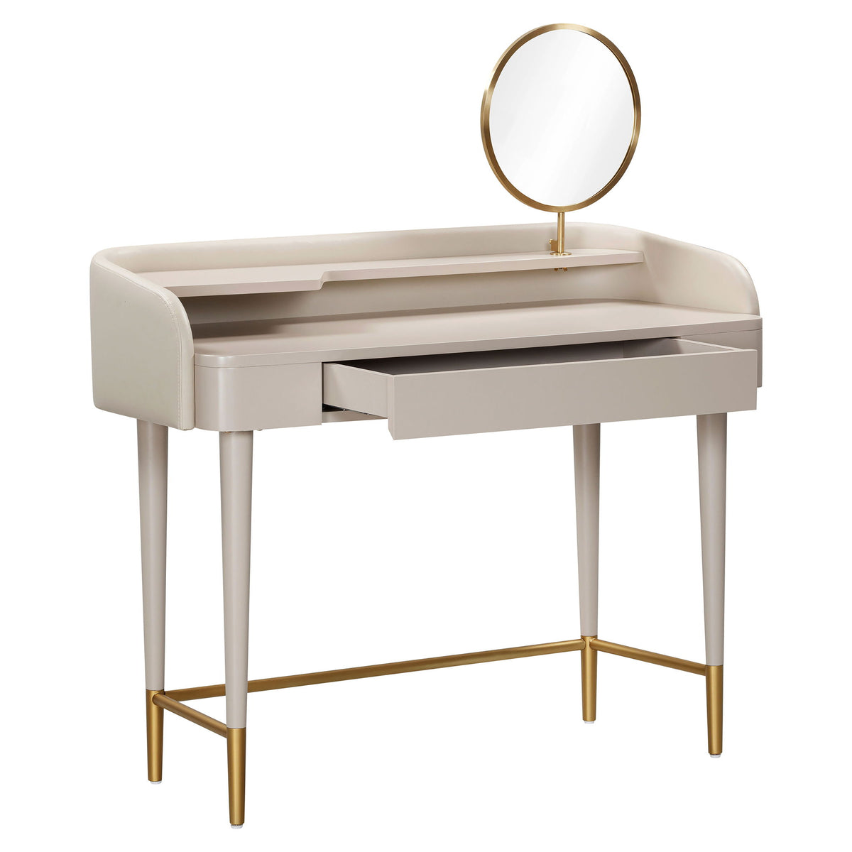 Penelope - Vegan Leather Wrapped Vanity Desk - R&R Furniture Gallery (Fountain Valley, CA)