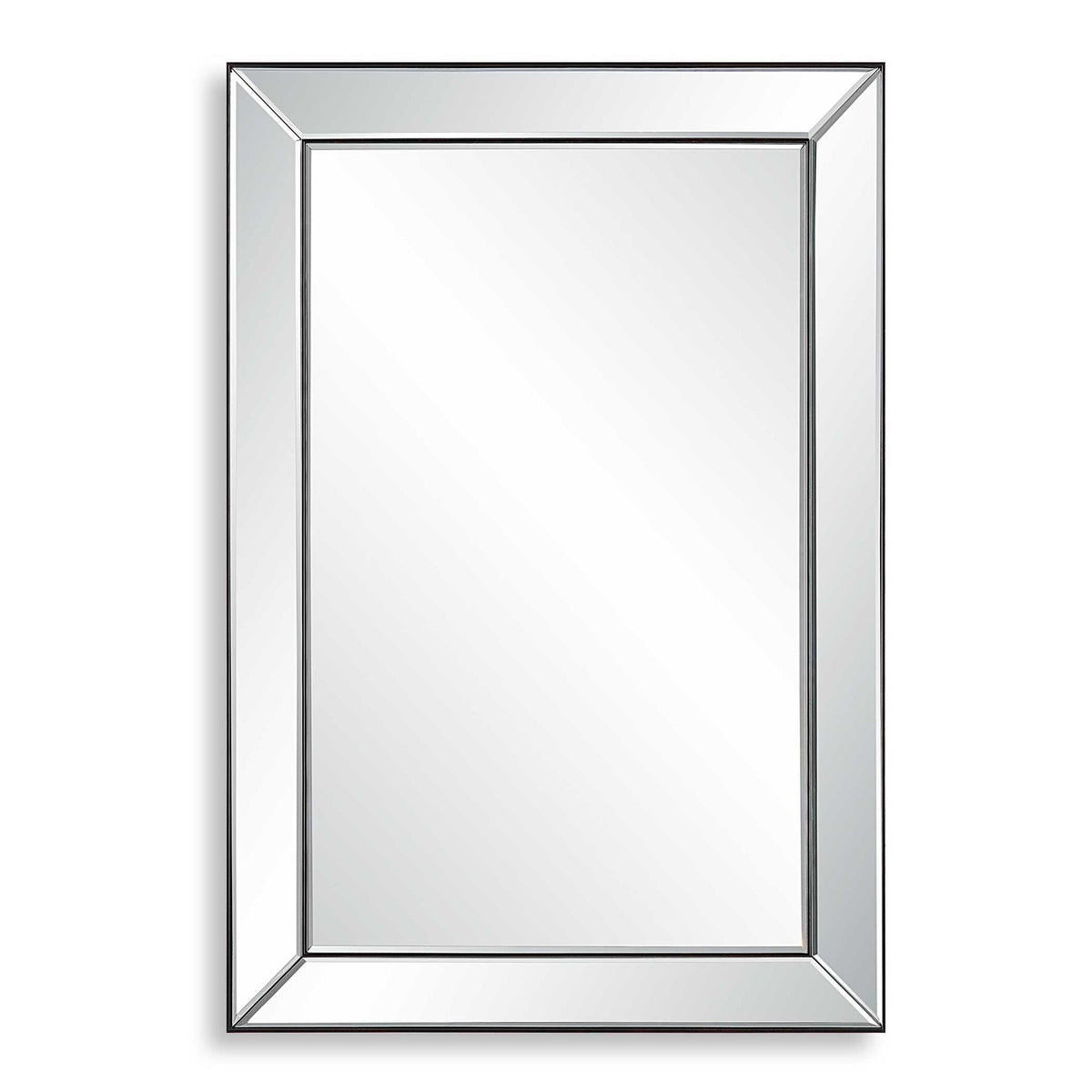 Elegant Rectangular Mirror - Dark Bronze