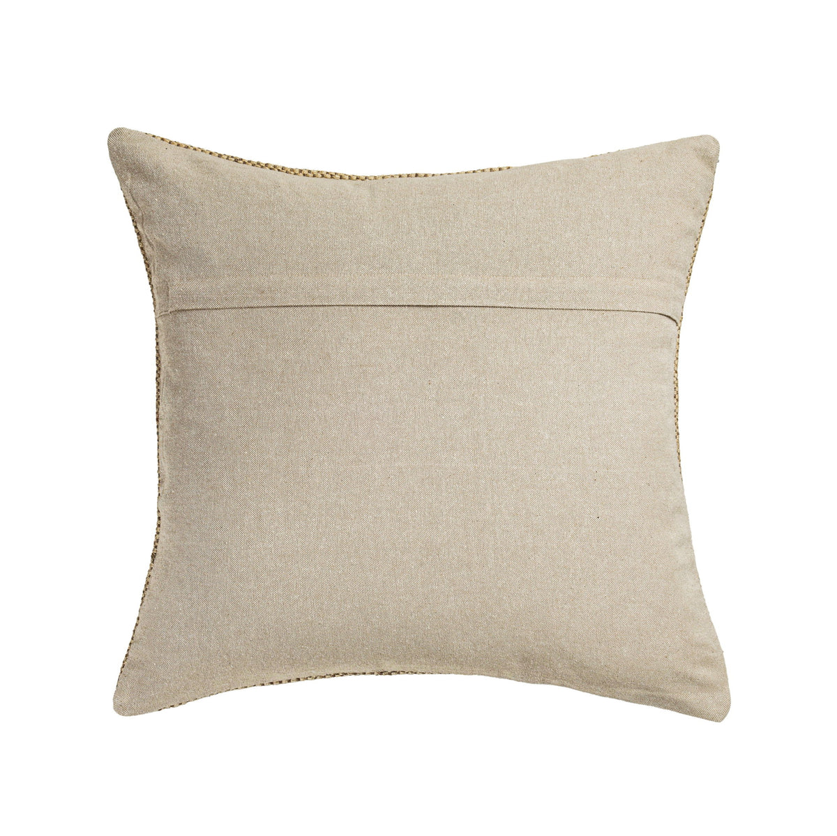 Terra - 20" Square Wool and Jute Kilim Throw Pillow - Clay
