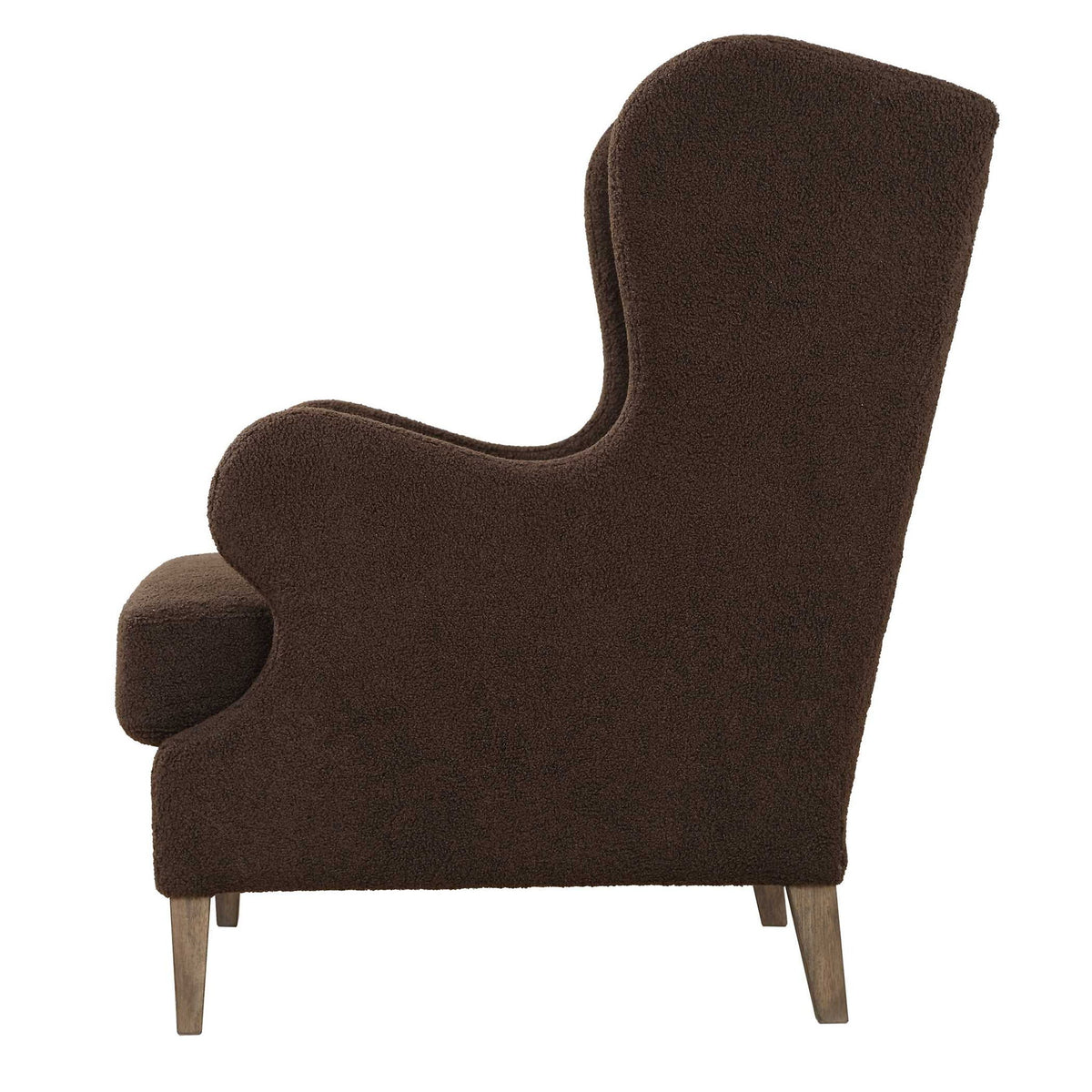 Serpentine - Brown Fabric Accent Chair