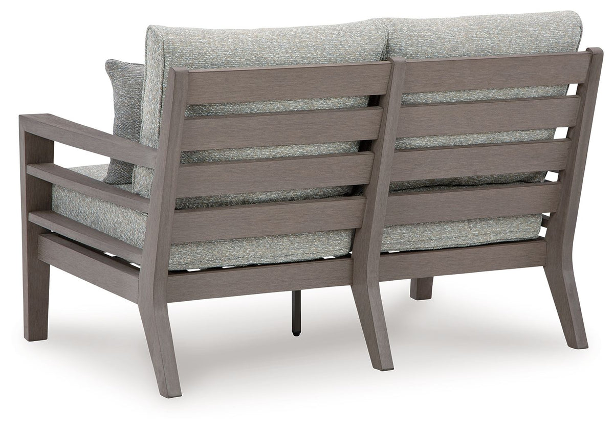 Hillside Barn - Loveseat W/Cushion - Gray / Brown - R&R Furniture Gallery (Fountain Valley, CA)