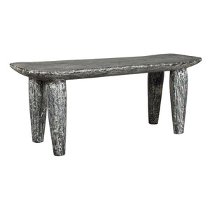 Fade To Black - Wood Bench - Black / White