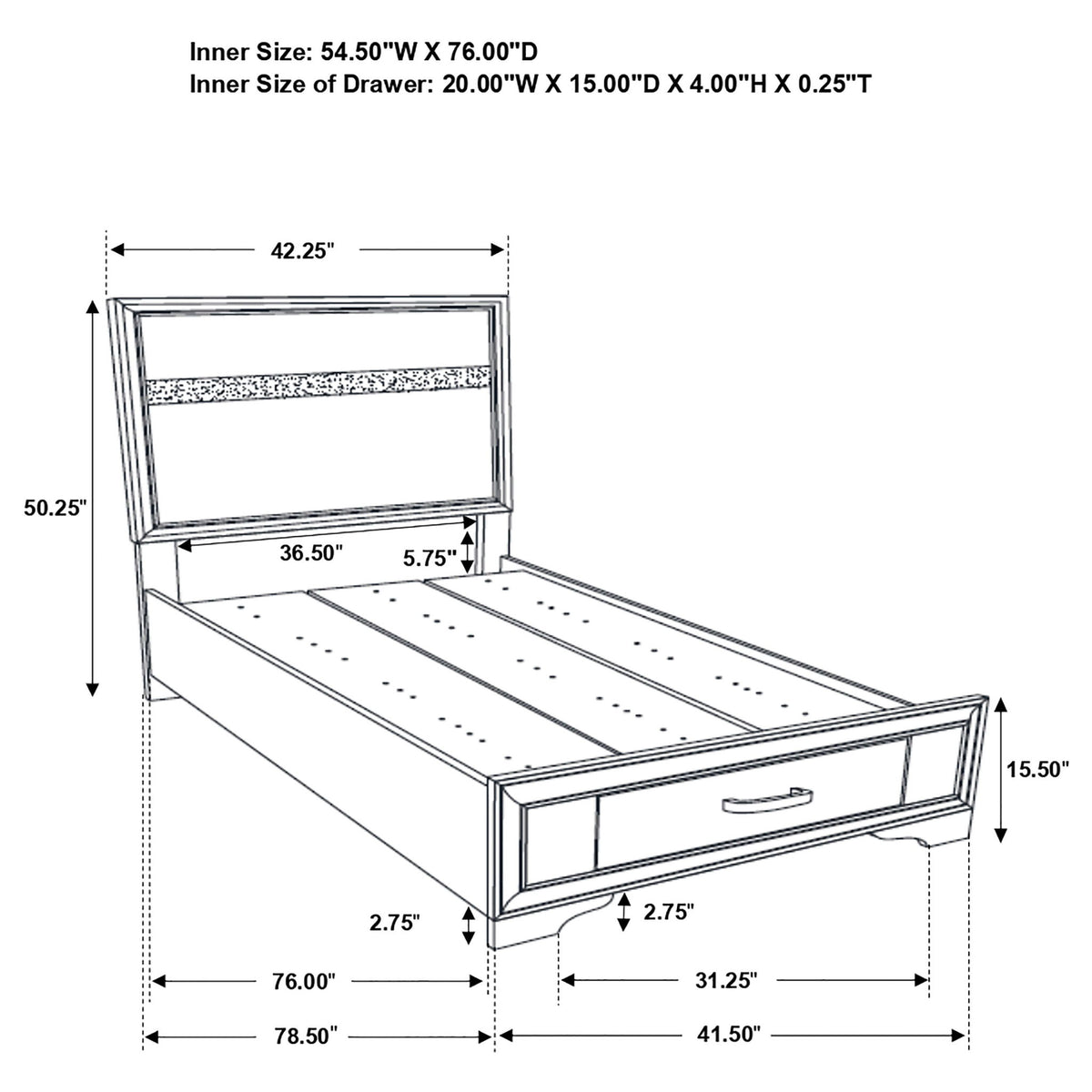 Annie - 5 Piece Bedroom Set