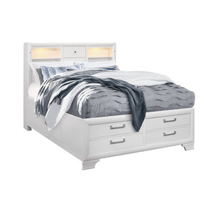 Civic - 5 Piece Storage Bedroom Set With Bookcase Headboard