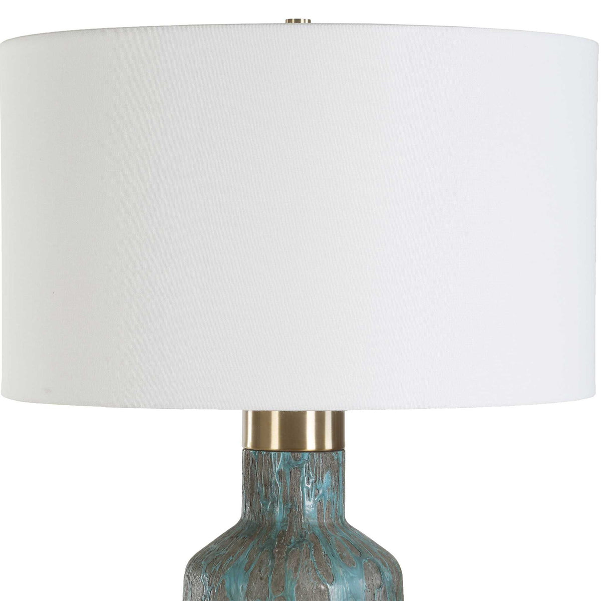 Dauphine - Cracked Table Lamp - Teal