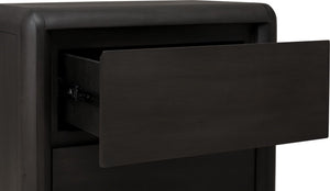 Xolani Two Drawer Acacia Wood Nightstand in Jaguar