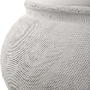 Floreana - Round Vase - White