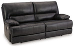 Mountainous - 2 Seat Power Reclining Sofa With Adj Headrest - Eclipse - R&R Furniture Gallery (Fountain Valley, CA)