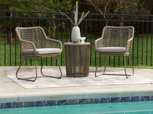 Majors Beach - Outdoor Table And 2 Chairs (Set of 3) - Beige - R&R Furniture Gallery (Fountain Valley, CA)