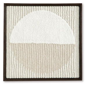 Bachard - Wall Decor - Tan / White - R&R Furniture Gallery (Fountain Valley, CA)