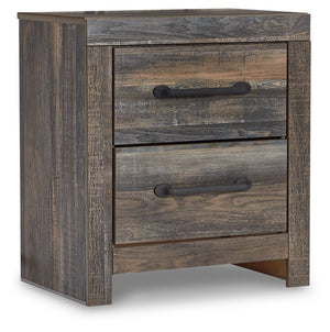 Drystan - Two Drawer Night Stand - Brown / Beige - R&R Furniture Gallery (Fountain Valley, CA)