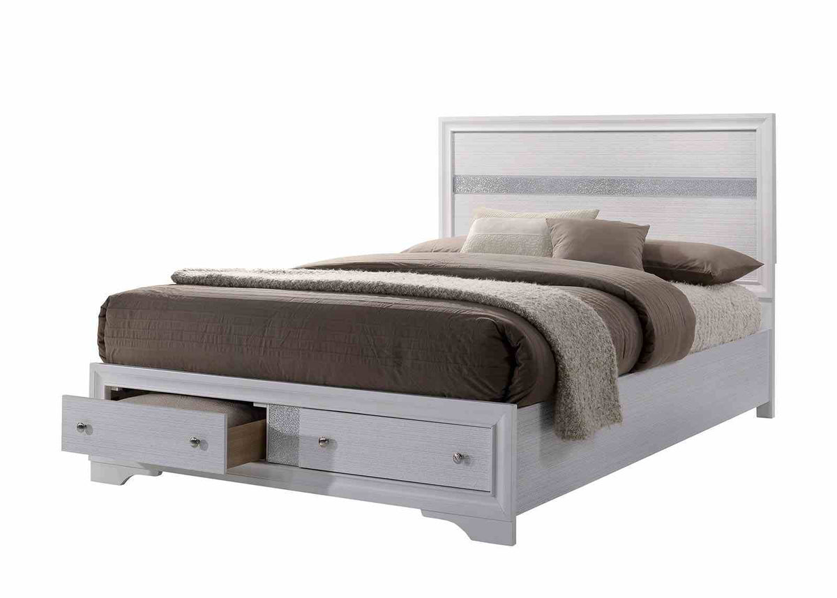 Chrissy - E.King Bed, White