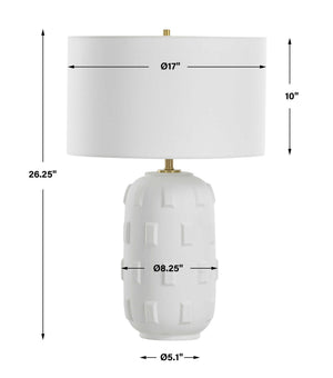 Emerie - Table Lamp - Textured White