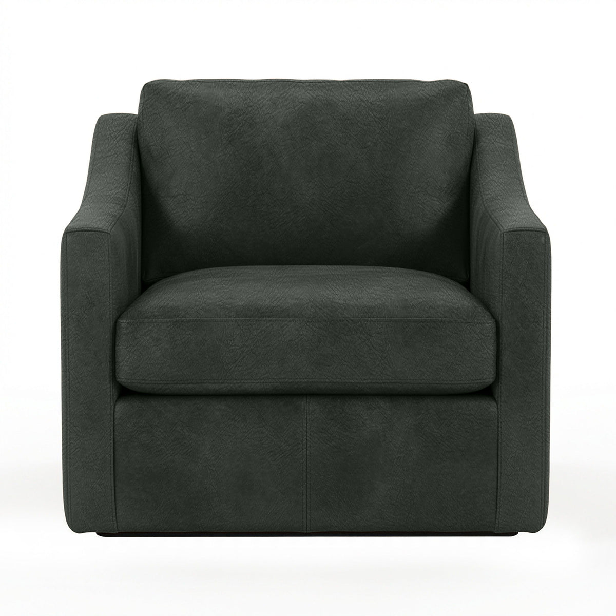 Classic Home Kipton swivel chair with a modern design, featuring a cushioned seat and backrest, and a sturdy metal base.