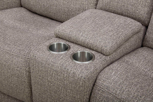 Penfield - Power Zero G Console Loveseat With Heat, Massage & Speaker P3 - Frappe