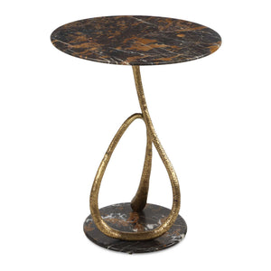 Lariat - Accent Table - Black / Brown