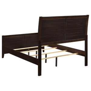 Upholstered Panel Bed With Headboard And Footboard