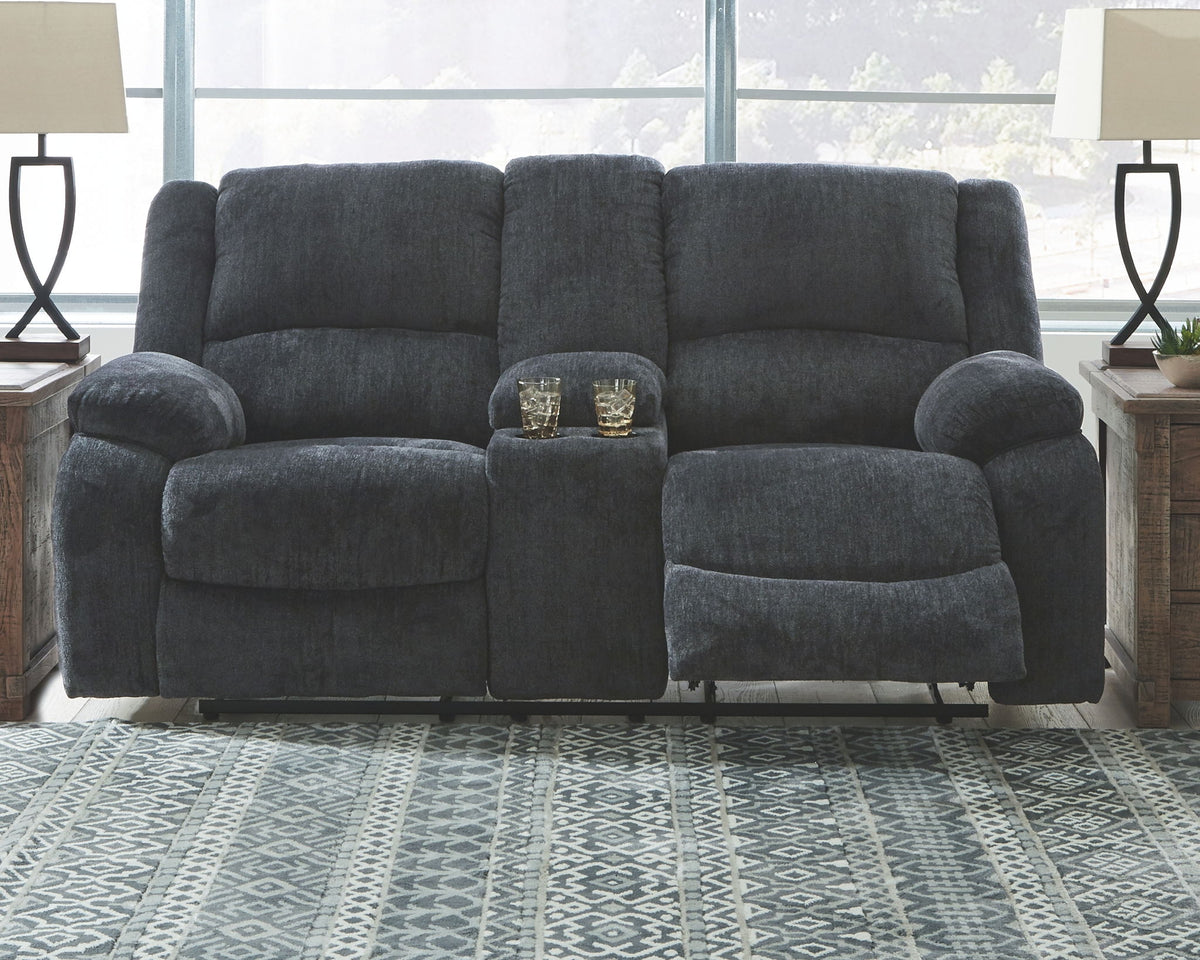 Draycoll - Reclining Loveseat - R&R Furniture Gallery (Fountain Valley, CA)