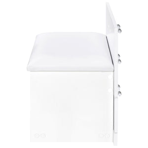 Ayuba - 3 Drawer Makeup Vanity Table With Mirror And Stool