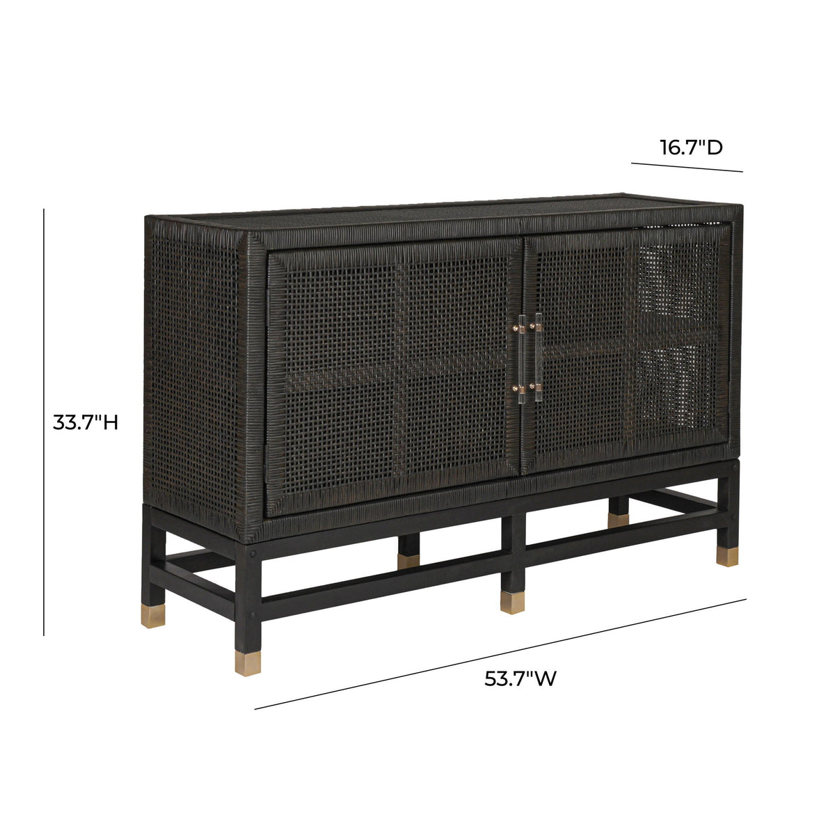 Amara - Woven Rattan Buffet - R&R Furniture Gallery (Fountain Valley, CA)